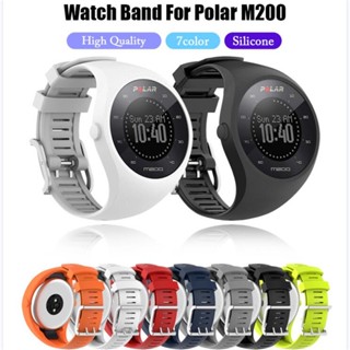 สายนาฬิกาข้อมือซิลิโคน แบบเปลี่ยน สําหรับ Polar M200 Smart Watch Polar M200