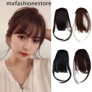 Mxfashione แอร์หน้าม้า คลิปหน้าม้า ด้านหน้า เรียบร้อย หน้าม้า อุปกรณ์เสริมสําหรับผู้หญิง ต่อผม ขอบผม แฮร์พีซ