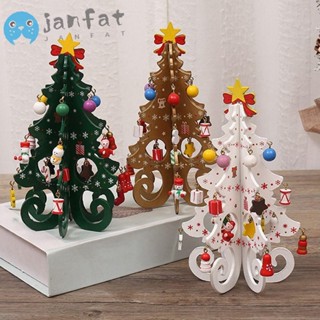 Janfat จี้ไม้ แฮนด์เมด DIY สําหรับตกแต่งต้นคริสต์มาส