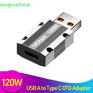 Augustine OTG อะแดปเตอร์ชาร์จโทรศัพท์มือถือ Usb โลหะผสมสังกะสี ทนทาน