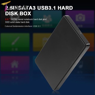 Tcuteit กล่องฮาร์ดดิสก์ USB 3.1 SATA3 2.5 นิ้ว สําหรับฮาร์ดดิสก์ Type C