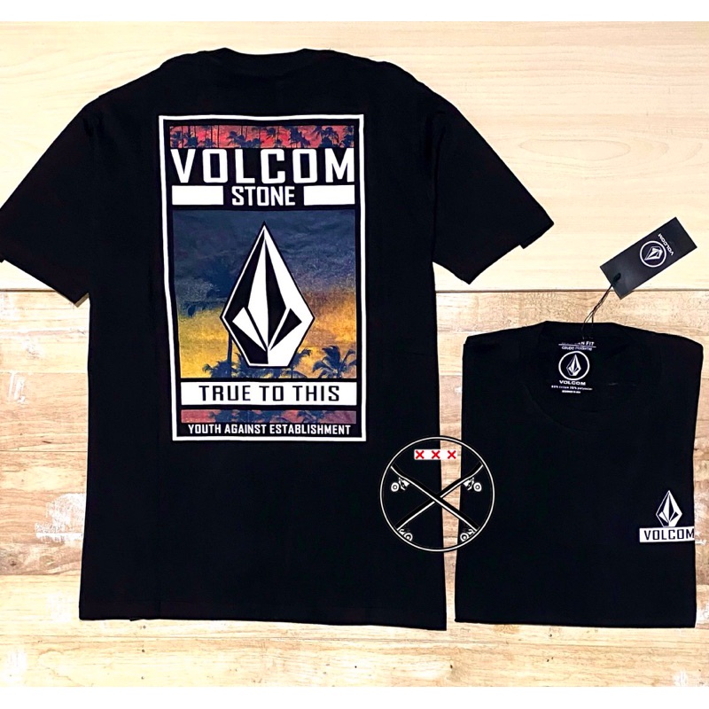 Volcom เสื้อยืดผู้ชาย COD CLICK IT