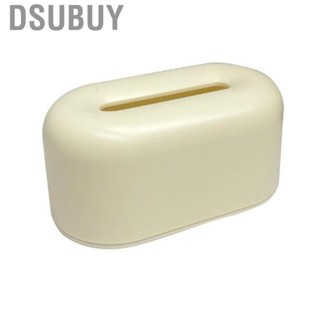 Dsubuy Tissue Box Holder  Cover Strong Plastic  Yellow Push Bottom for Bedroom