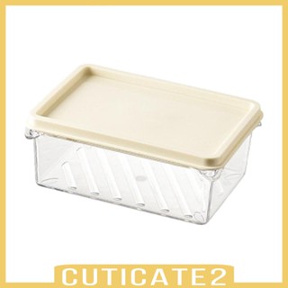 [Cuticate2] กล่องเก็บของในตู้เย็น พร้อมฝาปิด สําหรับวางไข่ เนื้อสัตว์ ผลไม้ ขนมขบเคี้ยว