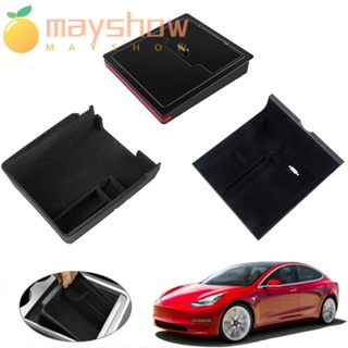 Mayshow กล่องเก็บของคอนโซลกลาง อุปกรณ์เสริม สําหรับ Tesla Model 3 Y 2021-2022