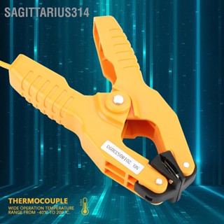 Sagittarius314 HT-05 K ประเภทเทอร์โมคัปเปิลเซนเซอร์อุณหภูมิตะกั่วท่อแคลมป์ 1 ~ 3/8 "-40 200 ℃