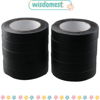 Wisdomest เทปกระดาษกาว สีดํา 1 นิ้ว x 55 หลา สําหรับตกแต่งภาพวาด 10 แพ็ก