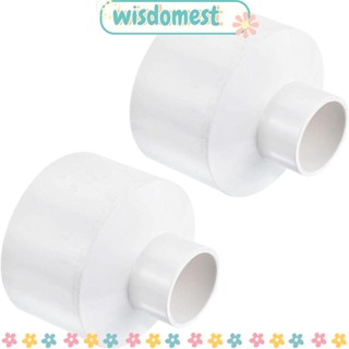 Wisdomest อะแดปเตอร์เชื่อมต่อท่อกรองน้ํา PVC 90*40 มม. แบบเปลี่ยน 2 ชิ้น