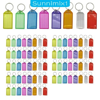 [Sunnimix1] ป้ายแท็กกุญแจ แฮนด์เมด หลากสี สําหรับกระเป๋า 80 ชิ้น