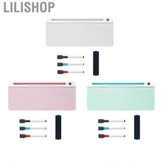 Lilishop White Board  Ample Storage Space Whiteboard Durable Glass Stationery Home Decoration Large for Office