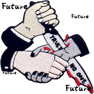 Future สติกเกอร์ผ้า ปักลาย โพลีเอสเตอร์ไฟเบอร์ สําหรับตกแต่งเสื้อผ้า