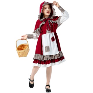 [0709]SZMRP-COS-G S-XL Halloween Costume Childrens Little Red Riding Hood Play Costumes Kindergarten Girls Animation  Comic  Gift  Cosplay JIZU