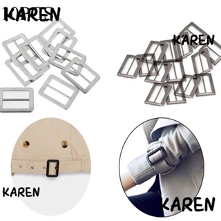 Karen 10 ชิ้น หัวเข็มขัด สามเฉียง บ้าน &amp; ที่อยู่อาศัย ตกแต่งกระเป๋า เครื่องมือเย็บผ้า สายรัดกระเป๋าเป้สะพายหลัง