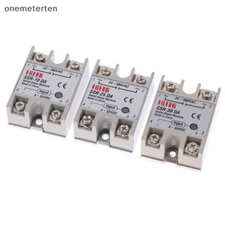 Rten SSR -10DA 25DA 30DA รีเลย์โซลิดสเตท เฟสเดียว ควบคุม DC AC SSR สีขาว