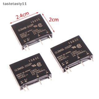 Ta โมดูลรีเลย์ตัวต้านทานโซลิดสเตท 5V 12V 24V DC-AC G3MB-202P-5VDC PCB SSR AC 240V 2A 1 ชิ้น TH