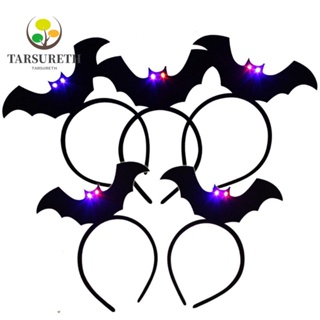 Tarsureth ที่คาดผมฮาโลวีน สีดํา พร็อพปาร์ตี้ ที่คาดผม เรืองแสง เครื่องแต่งกาย เทศกาล ที่คาดผมผู้ใหญ่