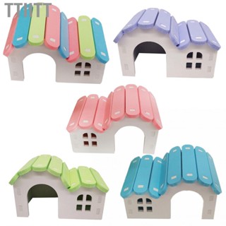 Ttiitt Hamster House Hideout Sturdy Colourful Small  for Mice Furry Animals