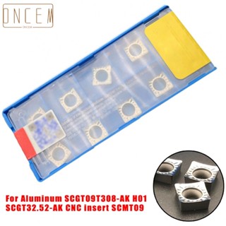 【ONCEMOREAGAIN】10pcs For Aluminum SCGT09T308-AK H01 SCGT32.52-AK CNC Insert SCMT09 Lathe Tool