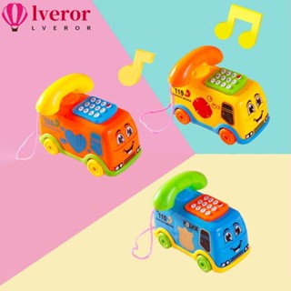 Lveror โทรศัพท์การ์ตูนเพลง สุ่มสี ของเล่นเสริมพัฒนาการเด็ก การเรียนรู้ ของขวัญเด็ก