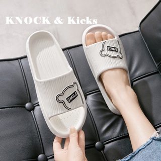  Knock &amp; Kicks Knock &amp; Kicks รองเท้าแตะหญิง รองเท้าแตะ ลำลองสำหรับผู้หญิง พื้นรองเท้าหนามาก Trendy ins Comfortable คุณภาพสูง B90H2ZH 37Z230910