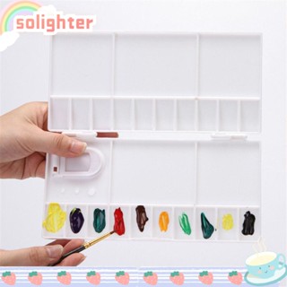 SOLIGHTER ถาดสีวาดภาพ 25 ช่อง แบบพกพา พับได้