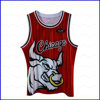 เสื้อกีฬาบาสเก็ตบอล ลาย GP1 Chicago Bulls Jordan No.23 Jersey พลัสไซซ์ สําหรับผู้ชาย และผู้หญิง PG1