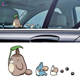 Aaron1 สติกเกอร์สะท้อนแสง ลาย Totoro สร้างสรรค์ สําหรับติดตกแต่งรถยนต์