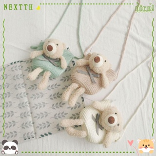 Nextth กระเป๋าใส่เหรียญ ลายหมีน่ารัก สีสันสดใส 1 ชิ้น