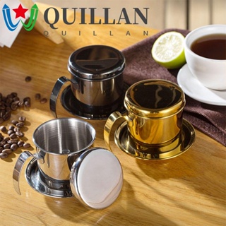 Quillan ที่กรองกาแฟ แบบแมนนวล ใช้ซ้ําได้ สําหรับบ้าน ออฟฟิศ