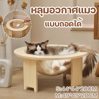 😻โดมแมว หลุมอวกาศ DIY ที่นอนแมวพร้อมหลุมใสอะคริลิค คอนโดแมว แบบถอดได้