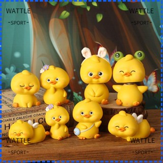 Wattle โมเดลฟิกเกอร์แดชบอร์ด รูปการ์ตูนอนิเมะ ขนาดเล็ก สําหรับตกแต่งภายในรถยนต์