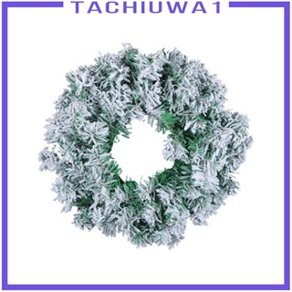 [Tachiuwa1] พวงหรีดหิมะประดิษฐ์ สําหรับตกแต่งคริสต์มาส ในร่ม กลางแจ้ง