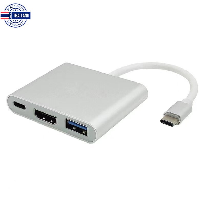 USB C Hub 3 in 1 Type C to HDMI 4K for MacBook Pro 2020, MacBook Air 2020, iPad Pro 2020, SAMSUNG S20+