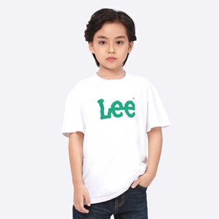 LEE KIDS เสื้อยืดแขนสั้นเด็กผู้ชาย ทรง REGULAR รุ่น LK SC23BTSSC03 สีขาว