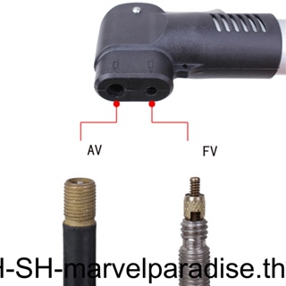 เครื่องปั๊มลมยาง อลูมิเนียมอัลลอยด์ แบบพกพา สําหรับจักรยานเสือภูเขา 1/2