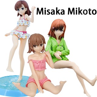 โมเดลฟิกเกอร์ Misaka Mikoto ขนาด 22 ซม. สําหรับตกแต่งห้อง ชุดว่ายน้ํา