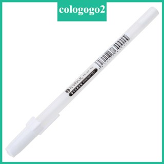 Cologogo2 ใหม่ ปากกาไฮไลท์ 0 8 มม. แบบตะขอ สีขาว สีดํา