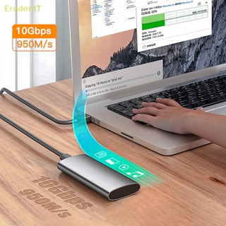 [ErudentT] เคส M2 NVME SSD 10Gbps HDD Box NVME SSD เป็น USB 3.1 Enclosure Type-A เป็น Type-C [ใหม่]