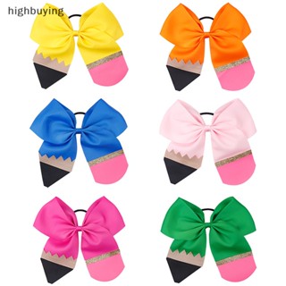 [highbuying] โบว์เชียร์ดินสอ ริบบิ้น สีเหลือง สําหรับตกแต่งโรงเรียน เด็กอนุบาล พร้อมส่ง