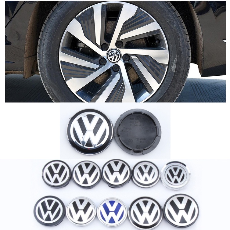ฝาครอบดุมล้อรถยนต์ 56 58 60 65 66 70 76 มม. คุณภาพสูง สําหรับ Volkswagen GTI Jetta Tiguan Golf 8 POLO Passat B5 4 ชิ้น