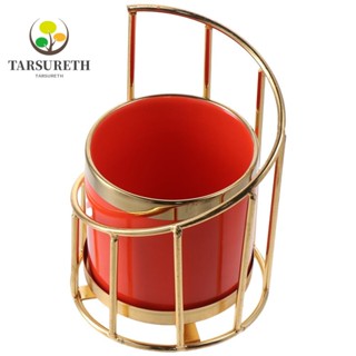 Tarsureth กล่องทิชชู่ เซรามิค สีส้ม อเนกประสงค์ สําหรับออฟฟิศ