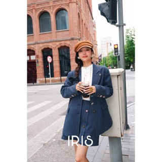 「สินค้าลิขสิทธิ์แท้」Iris Boutique IT2023YD61 Blue butter set เสื้อผ้าแฟชั่นผู้หญิง เบลเซอร์ กระโปรง