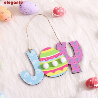 จี้ไม้ รูปกระต่ายอีสเตอร์ สําหรับแขวนตกแต่งบ้าน DIY