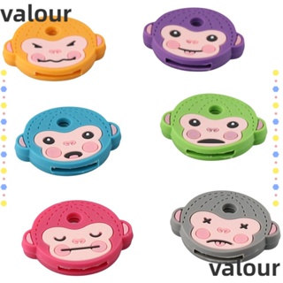 Valour ชุดกุญแจ 6 ชิ้น กุญแจสีฟ้า สีเหลือง PVC นิ่ม สีชมพู สีม่วง สําหรับสํานักงาน