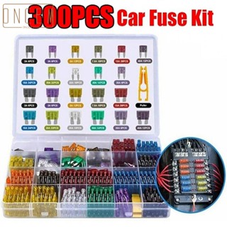 【ONCEMOREAGAIN】Extensive Automotive Fuse Set 300pcs Blade Fuse Assortment Kit Mini and Standard