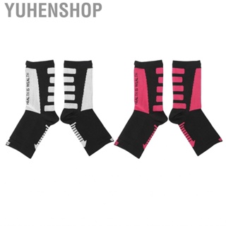 Yuhenshop Foot Compression Sleeve  Sports Socks Comfortable Highly Breathable 2Pcs for Exercise