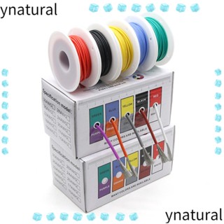 Ynatural สายไฟทองแดง ทนความร้อน 24 22 20 18AWG