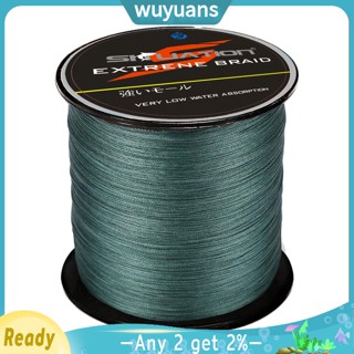 Wuyuans สายเอ็นตกปลา แบบถัก 500 ม. 4 เส้น สําหรับน้ําเค็ม น้ําจืด