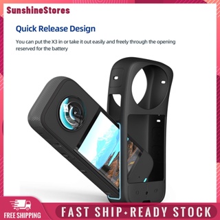 ❤Sunshinestores✪  Au- ปลอกซิลิโคนนุ่ม ป้องกันตัว กันฝุ่น สําหรับ Insta360