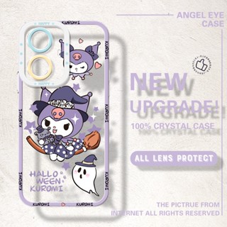 เคสโทรศัพท์มือถือแบบนิ่ม ใส กันรอยกล้อง ลายการ์ตูนคุโรมิน่ารัก สําหรับ OPPO Reno5 5F 5K 5 Lite 6 Lite 6Z 7Z 8Z 7 Lite 8 Lite